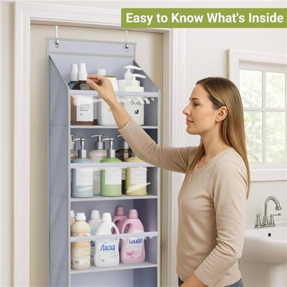 2 Pack Over Door Organizer Large Capacity Baby Closet Storage Nursery Bathroom - Picture 5 of 7